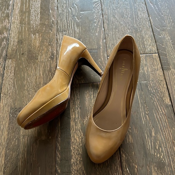 Cole Haan Nude Nike Air Patent Heels. Size 5 - Picture 1 of 3